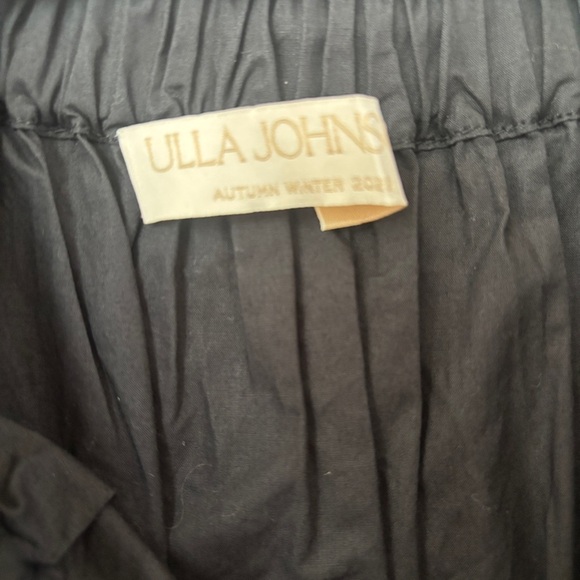 Ulla Johnson Black Martine Mini Dress Noir Bubble Hem Long Sleeve Bateau Size 2 - Picture 7 of 15